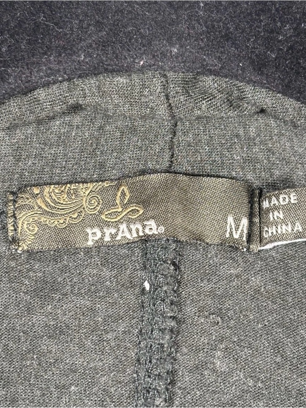 PrAna Foundation Munra Wrap Open Cardigan Sweater Womens Medium Green Heather - Picture 6 of 10